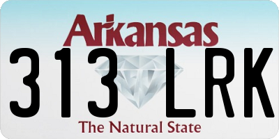 AR license plate 313LRK