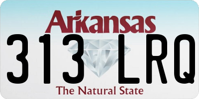 AR license plate 313LRQ