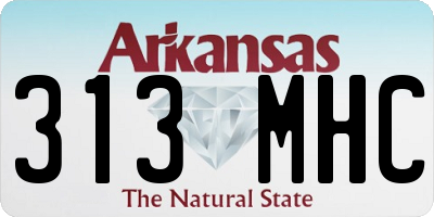 AR license plate 313MHC