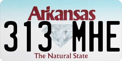 AR license plate 313MHE