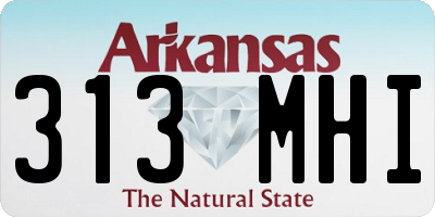 AR license plate 313MHI