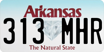 AR license plate 313MHR