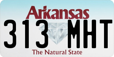 AR license plate 313MHT