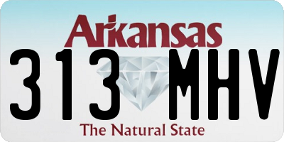 AR license plate 313MHV
