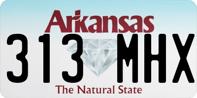 AR license plate 313MHX