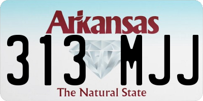 AR license plate 313MJJ