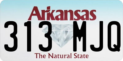 AR license plate 313MJQ