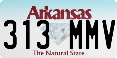 AR license plate 313MMV