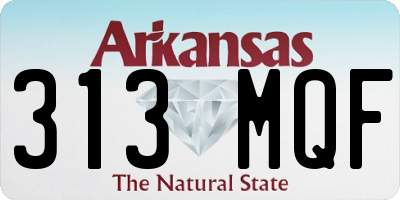 AR license plate 313MQF