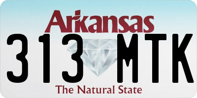 AR license plate 313MTK
