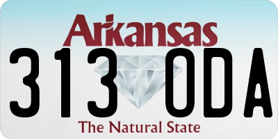 AR license plate 313ODA