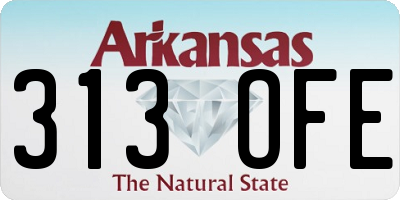 AR license plate 313OFE
