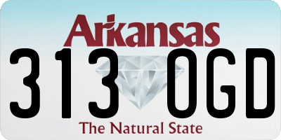 AR license plate 313OGD