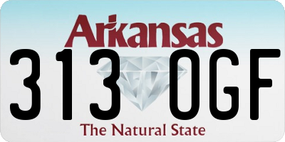 AR license plate 313OGF