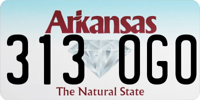 AR license plate 313OGO