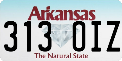 AR license plate 313OIZ