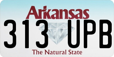 AR license plate 313UPB