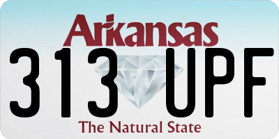 AR license plate 313UPF