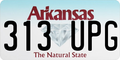 AR license plate 313UPG
