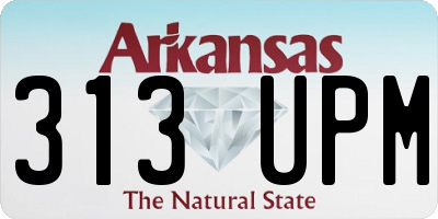 AR license plate 313UPM