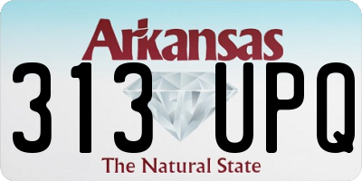 AR license plate 313UPQ