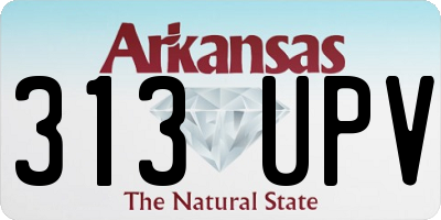 AR license plate 313UPV