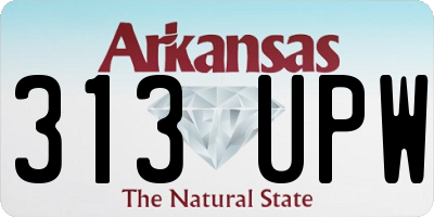 AR license plate 313UPW