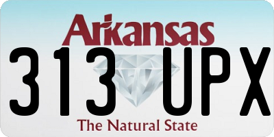 AR license plate 313UPX
