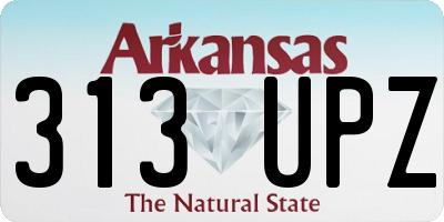 AR license plate 313UPZ