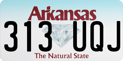 AR license plate 313UQJ