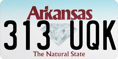 AR license plate 313UQK