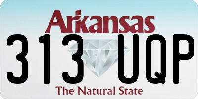 AR license plate 313UQP