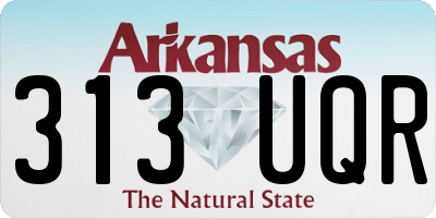AR license plate 313UQR