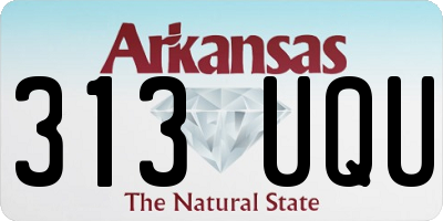 AR license plate 313UQU