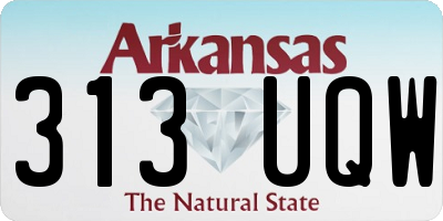 AR license plate 313UQW
