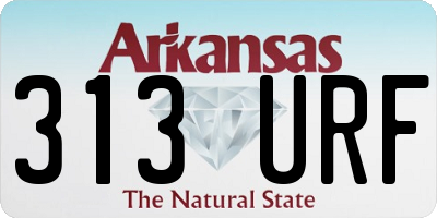 AR license plate 313URF