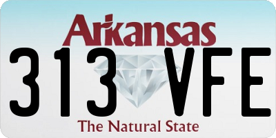 AR license plate 313VFE