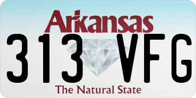 AR license plate 313VFG