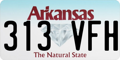 AR license plate 313VFH