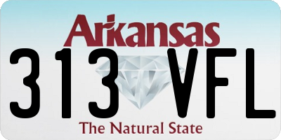 AR license plate 313VFL