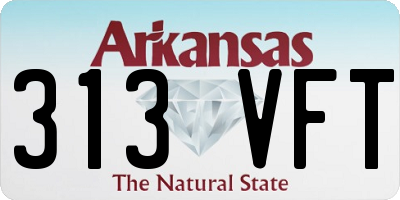 AR license plate 313VFT