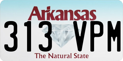 AR license plate 313VPM