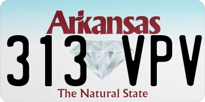 AR license plate 313VPV