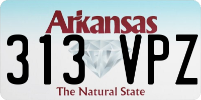 AR license plate 313VPZ