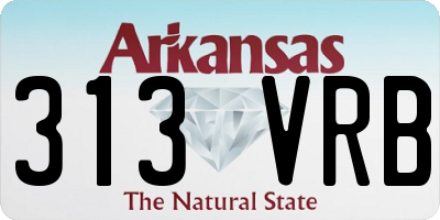 AR license plate 313VRB