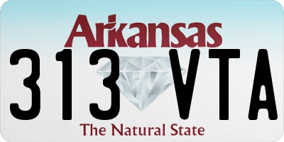 AR license plate 313VTA