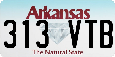 AR license plate 313VTB