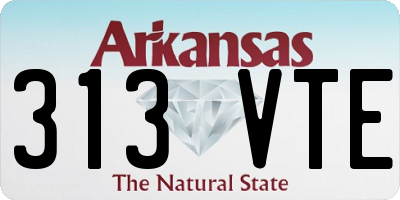 AR license plate 313VTE