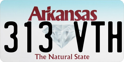 AR license plate 313VTH