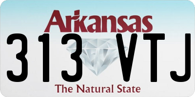 AR license plate 313VTJ
